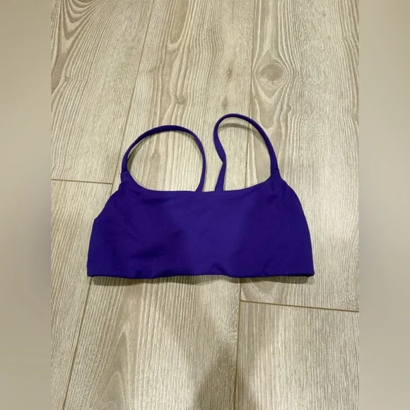 Lululemon Wunder Train Strappy Racer Bra *Light Support, C/D Cup Petrol Purple - Picture 3 of 5